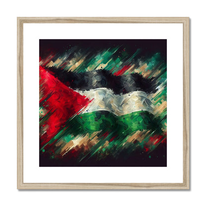 'The Flag' Framed & Mounted Print Fine art kite-925453147 20"x20" / Natural Frame - Gifting Spree