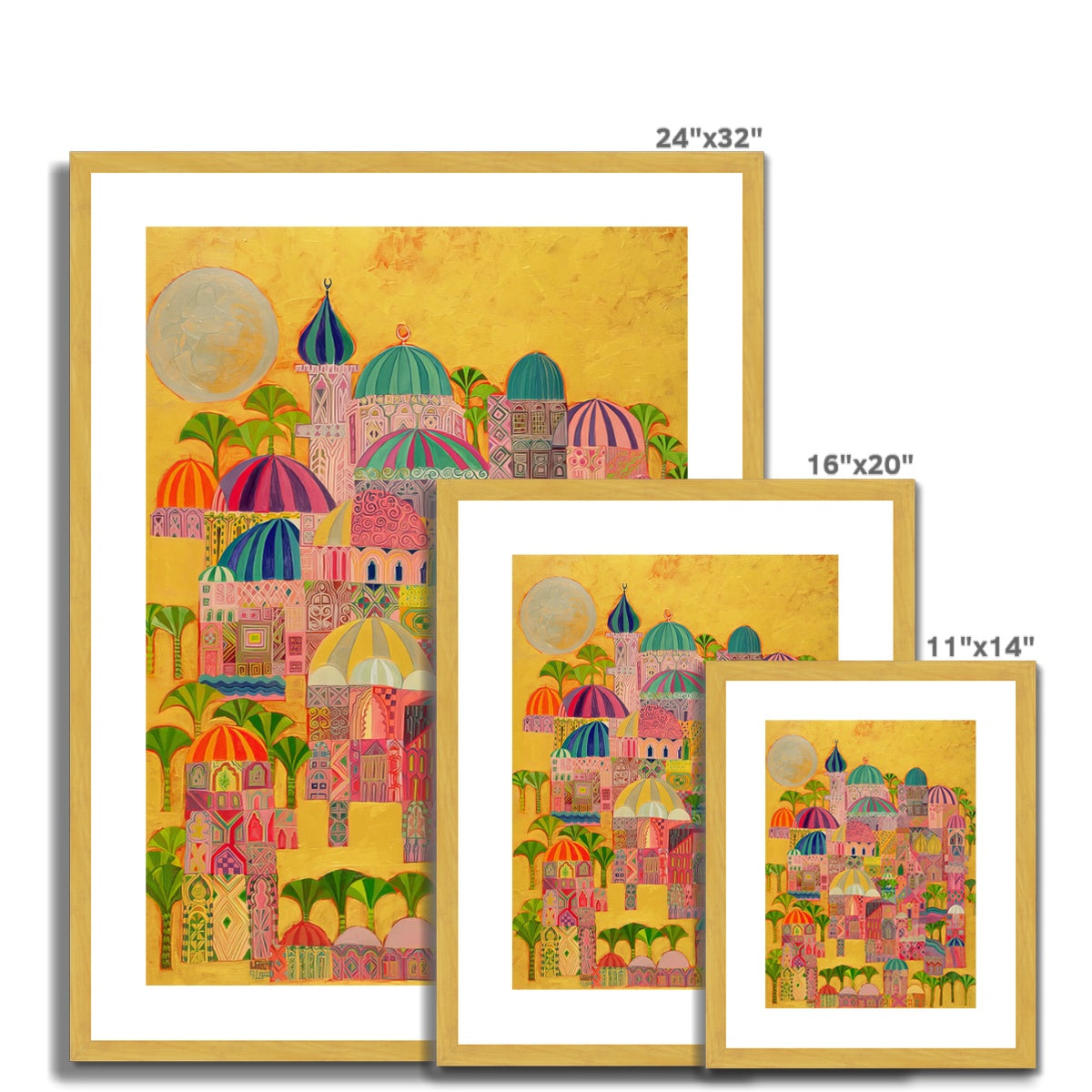 The Golden City, 1993-94 Antique Framed & Mounted Print Fine art - Gifting Spree