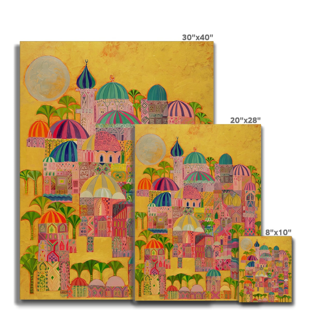 The Golden City, 1993-94 Canvas Fine art - Gifting Spree