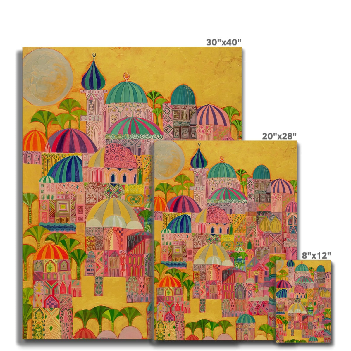 The Golden City, 1993-94 Canvas Fine art - Gifting Spree