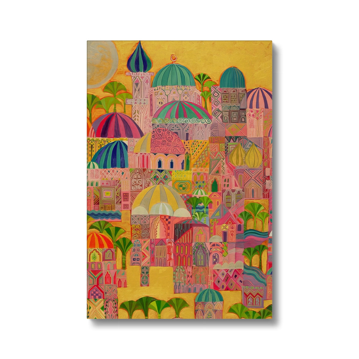 The Golden City, 1993-94 Eco Canvas Fine art kite-916208645 12"x18" / Image Wrap - Gifting Spree