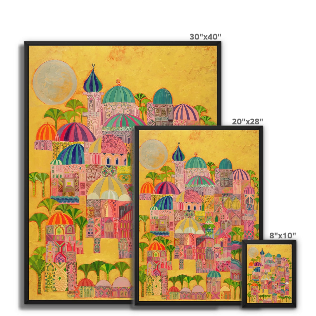 The Golden City, 1993-94 Framed Canvas Fine art - Gifting Spree