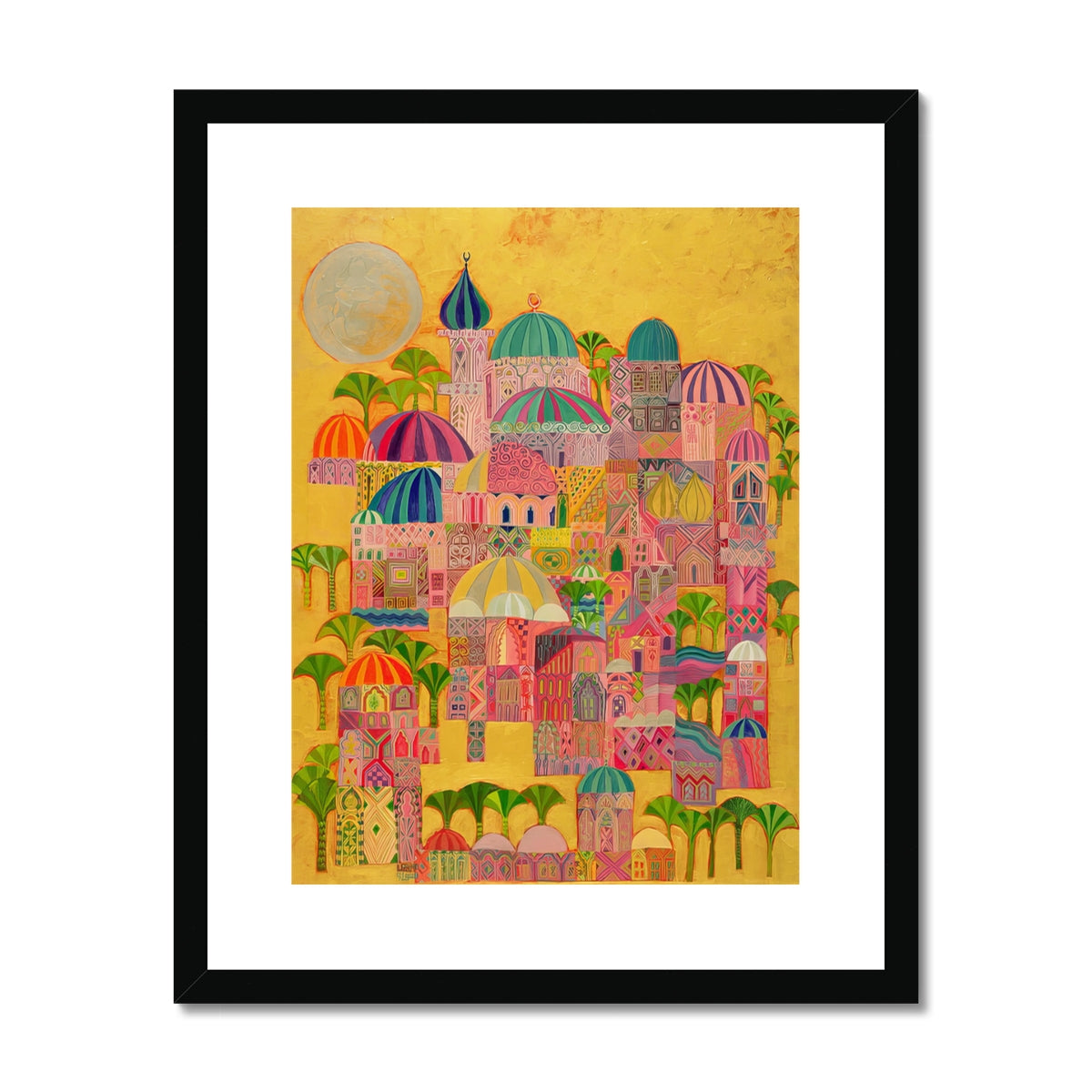 The Golden City, 1993-94 Framed & Mounted Print Fine art kite-916208218 16"x20" / Black Frame - Gifting Spree