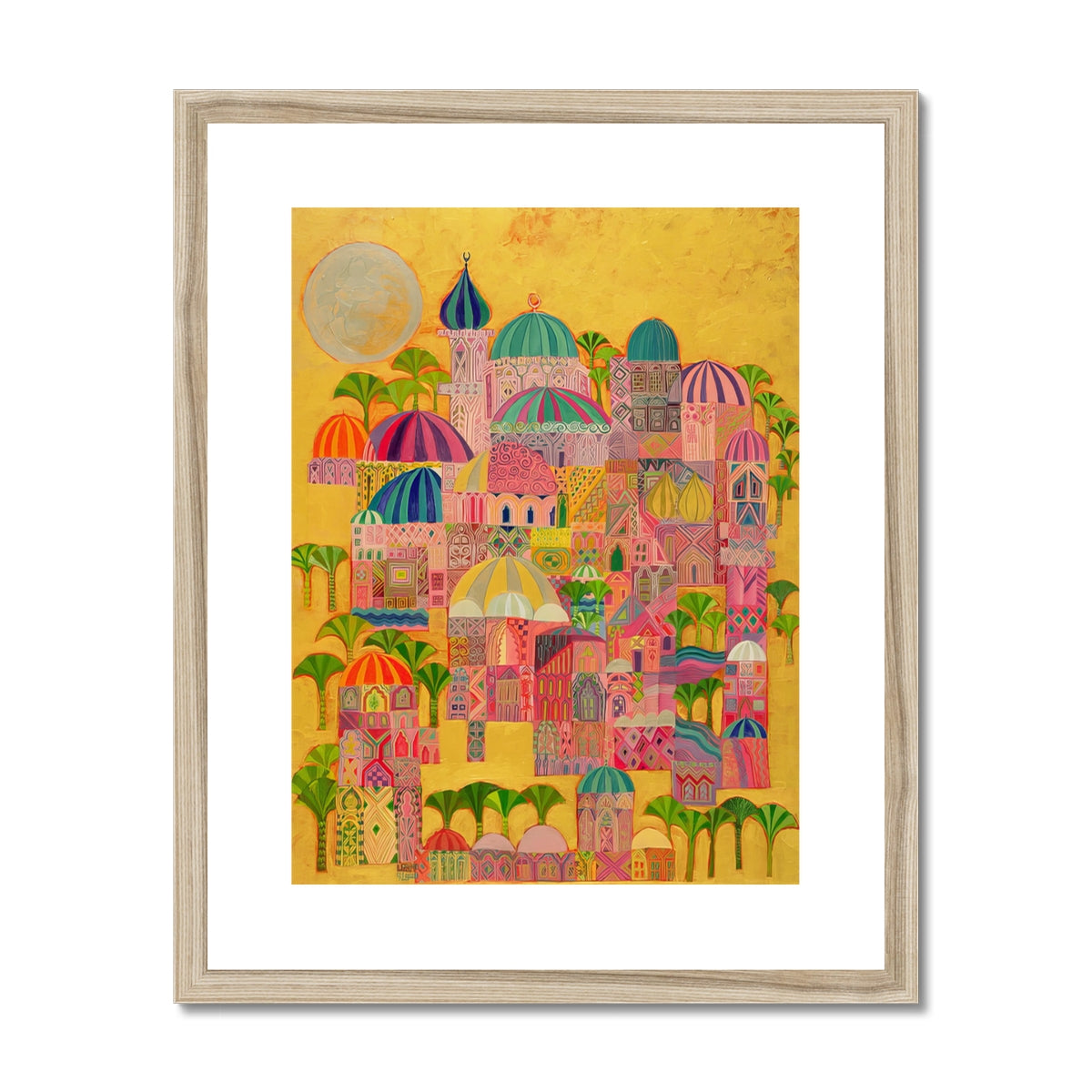 The Golden City, 1993-94 Framed & Mounted Print Fine art kite-916208220 16"x20" / Natural Frame - Gifting Spree