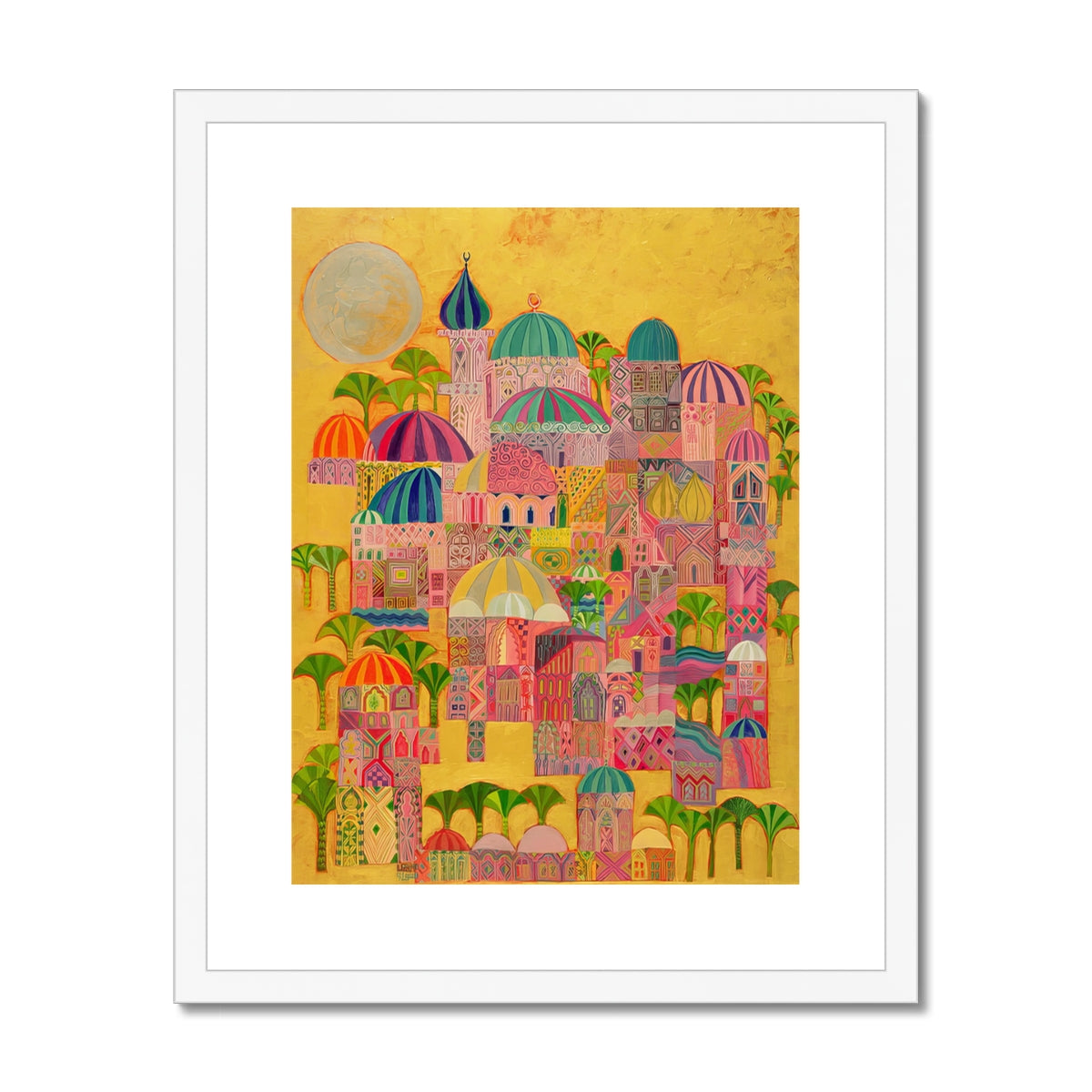 The Golden City, 1993-94 Framed & Mounted Print Fine art kite-916208219 16"x20" / White Frame - Gifting Spree