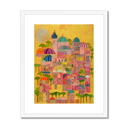 The Golden City, 1993-94 Framed & Mounted Print Fine art kite-916208219 16"x20" / White Frame - Gifting Spree