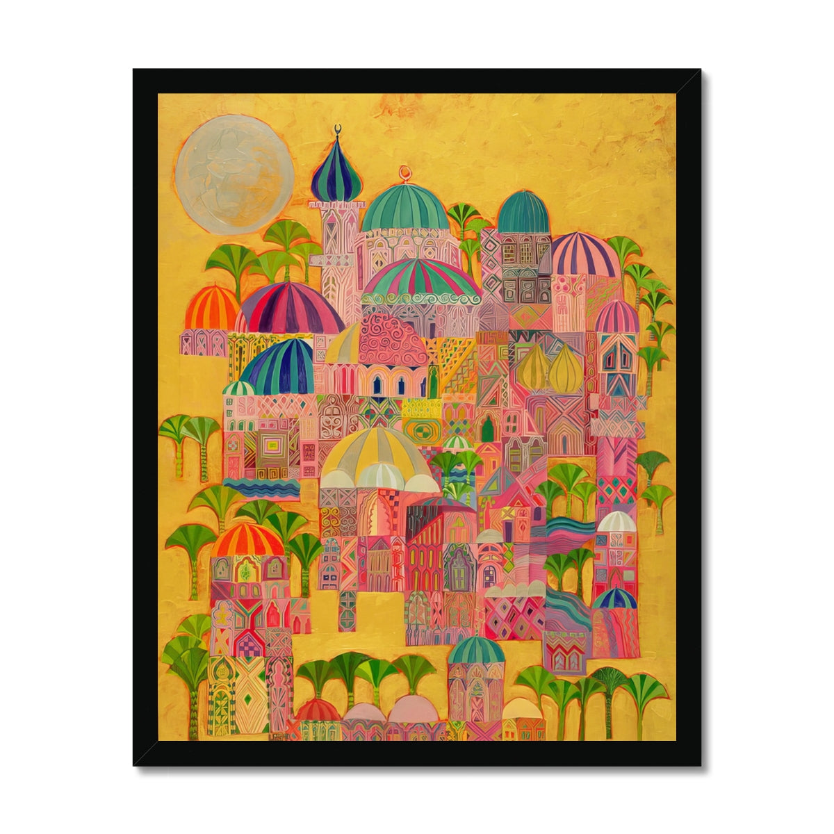 The Golden City, 1993-94 Framed Print Fine art kite-916208119 16"x20" / Black Frame - Gifting Spree