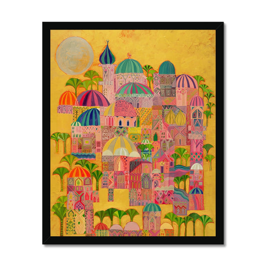 The Golden City, 1993-94 Framed Print Fine art kite-916208119 16"x20" / Black Frame - Gifting Spree