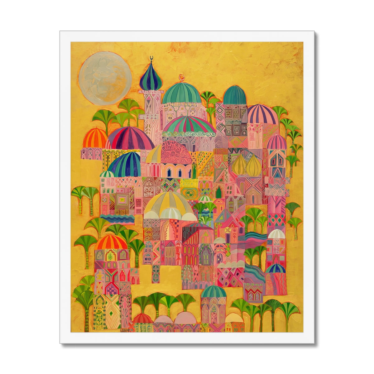 The Golden City, 1993-94 Framed Print Fine art kite-916208120 16"x20" / White Frame - Gifting Spree