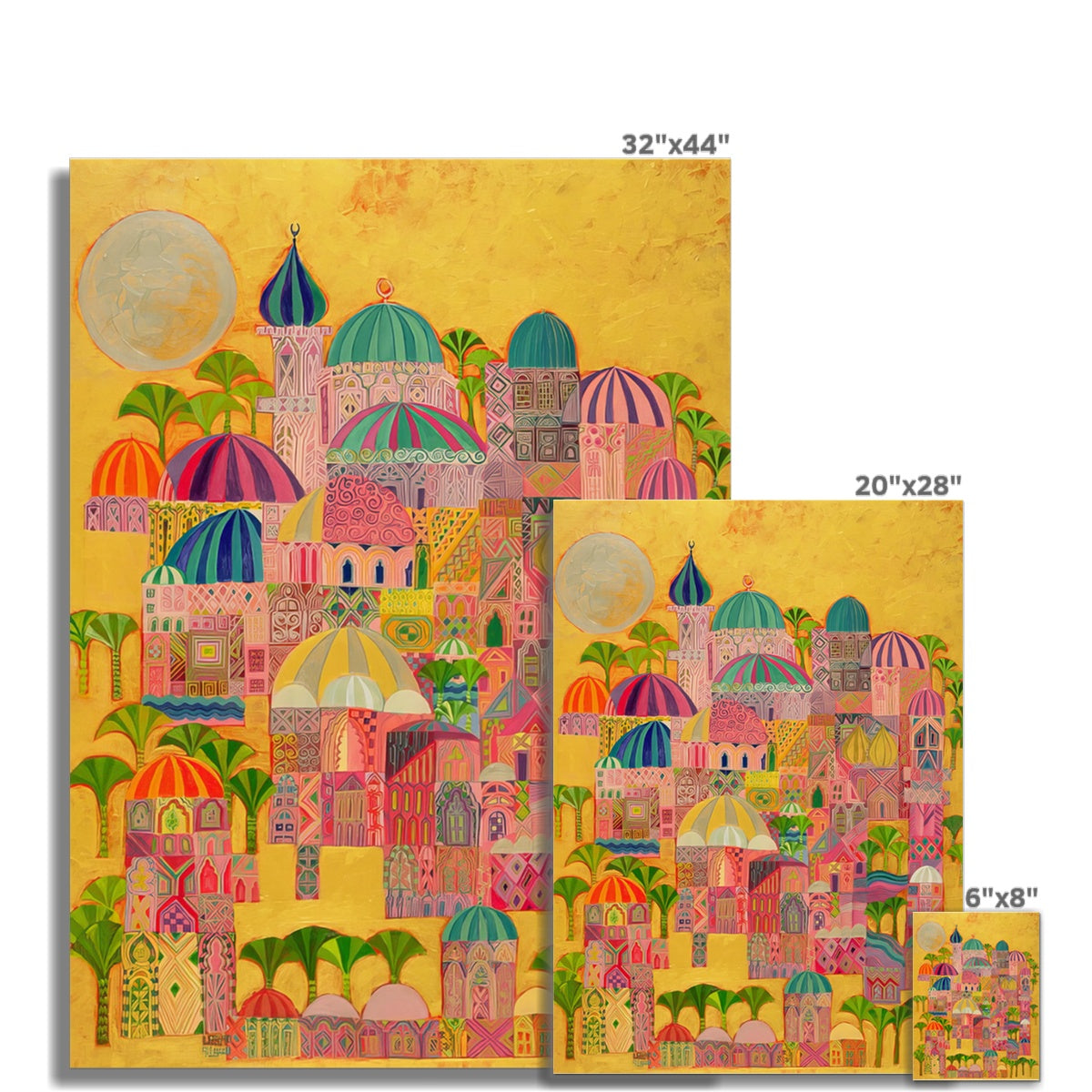 The Golden City, 1993-94 Rolled Canvas Fine art - Gifting Spree