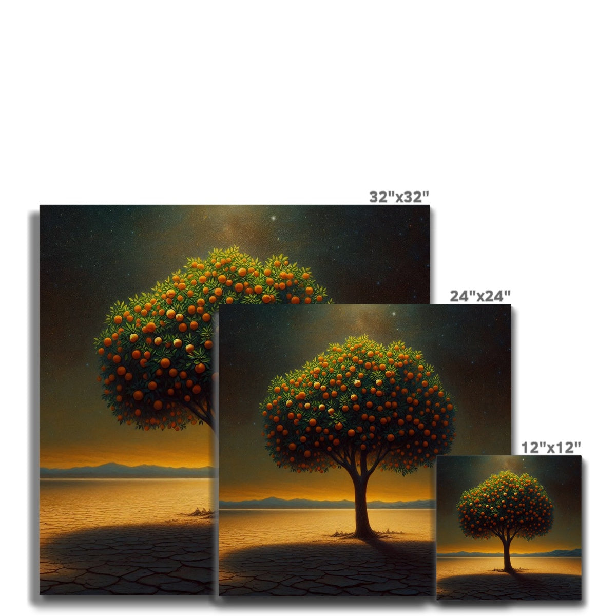 The Orange Tree & The Night Canvas Fine art - Gifting Spree