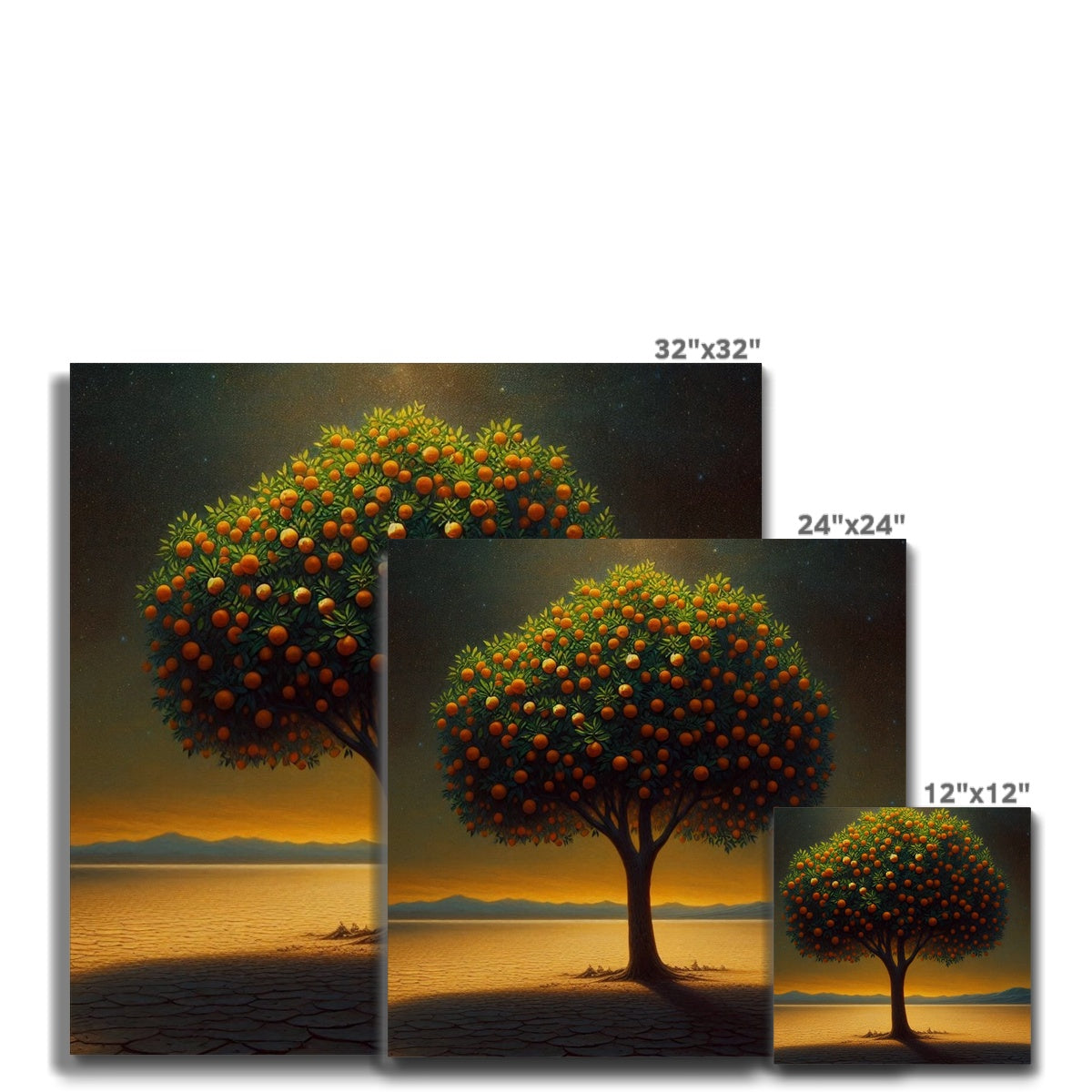 The Orange Tree & The Night Canvas Fine art - Gifting Spree