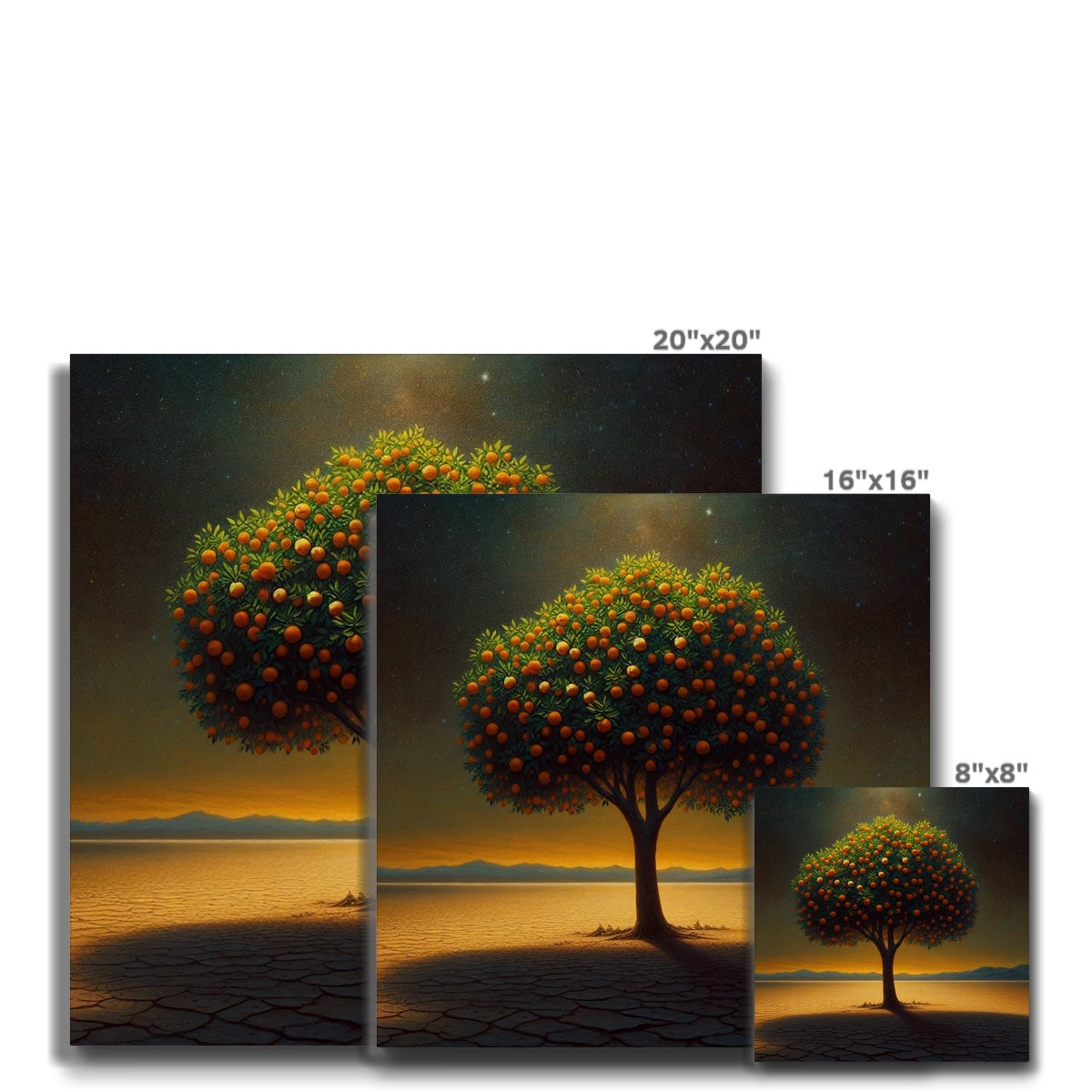 The Orange Tree & The Night Eco Canvas Fine art - Gifting Spree