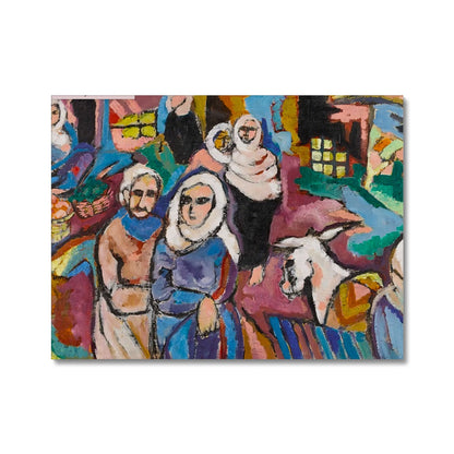 'The Souk in Gaza' Canvas Art Print Fine art kite-909105774 32"x24" / Image Wrap - Gifting Spree