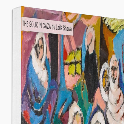 'The Souk in Gaza' Eco Canvas Art Print Fine art - Gifting Spree