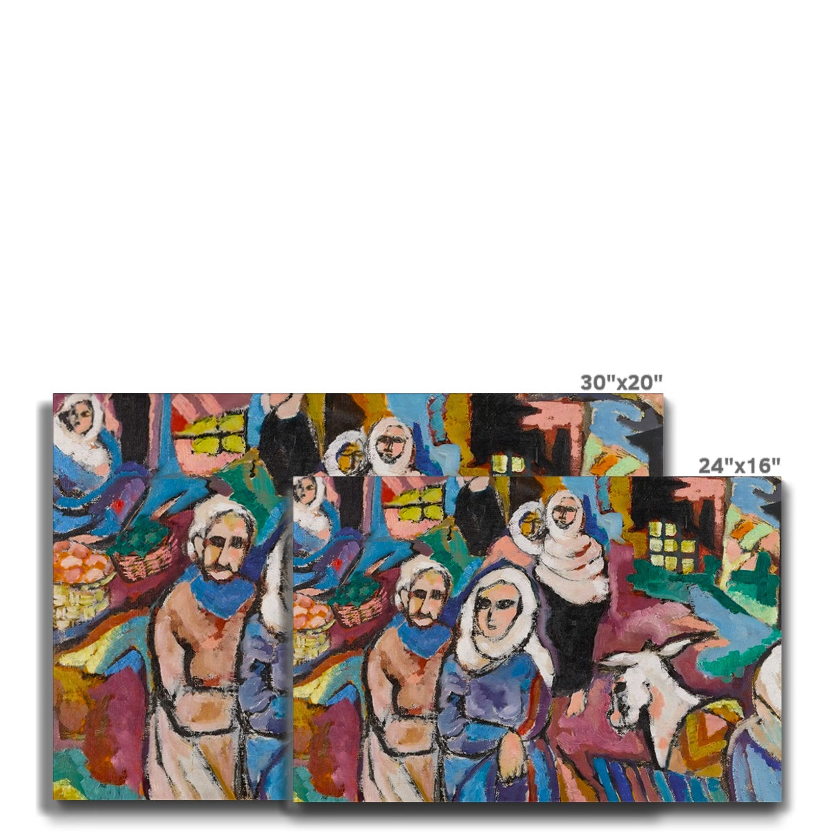 'The Souk in Gaza' Eco Canvas Art Print Fine art - Gifting Spree