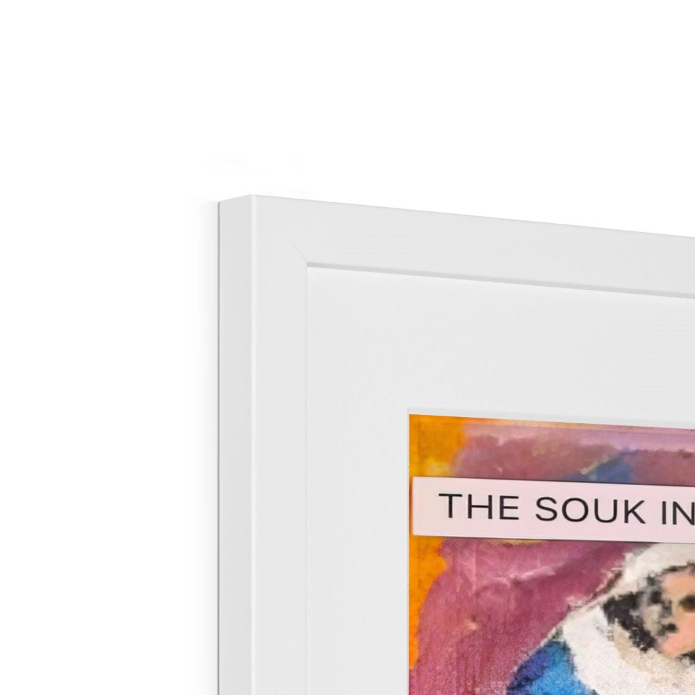 'The Souk in Gaza' Framed & Mounted Print Fine art - Gifting Spree