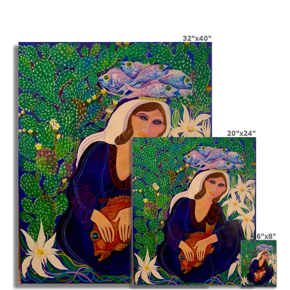 'Turkumanyat of Gaza' Rolled Eco Canvas Art Print Fine art - Gifting Spree