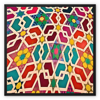 Laila Shawa's 'Unchain My Heart' Framed Canvas 'Unchain My Heart' Framed Canvas Fine art kite-896782818 24"x24" / Black Frame / Image Wrap - Gifting Spree