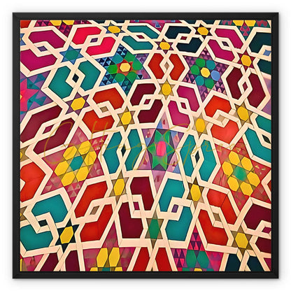 Laila Shawa's 'Unchain My Heart' Framed Canvas 'Unchain My Heart' Framed Canvas Fine art kite-896782819 24"x24" / Black Frame / White Wrap - Gifting Spree