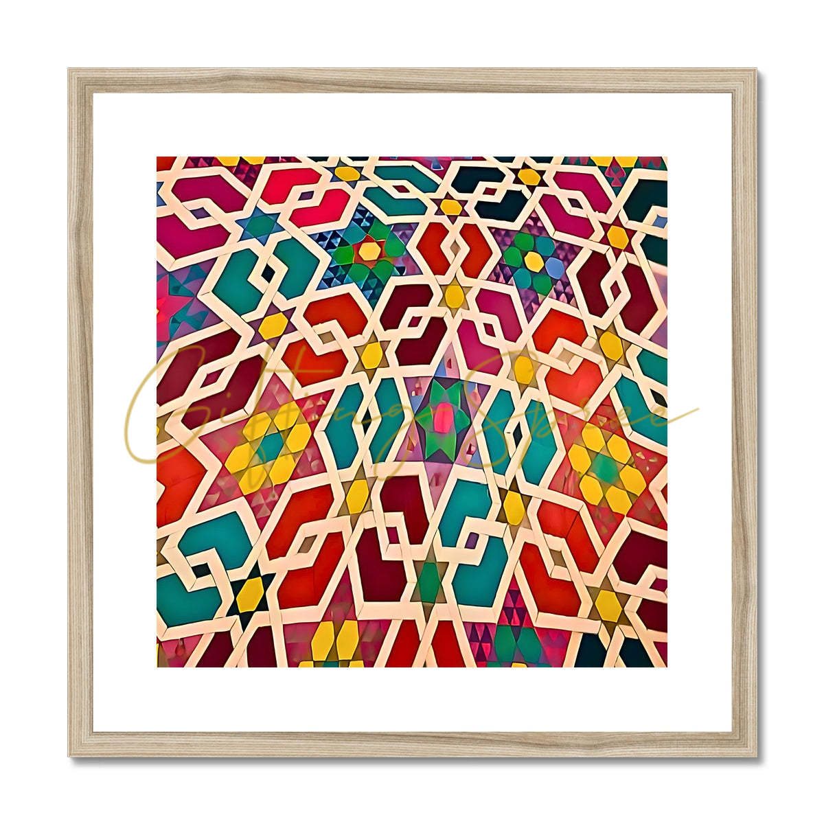 'Unchain My Heart' Framed & Mounted Print Fine art kite-896782340 20"x20" / Natural Frame - Gifting Spree