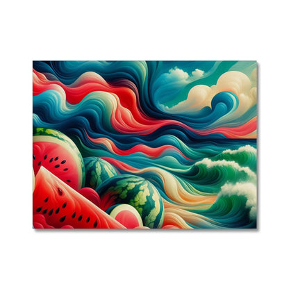 'Watermelons & The Sea' Canvas Fine art kite-927175839 32"x24" / Image Wrap - Gifting Spree