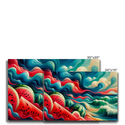 'Watermelons & The Sea' Eco Canvas Fine art - Gifting Spree